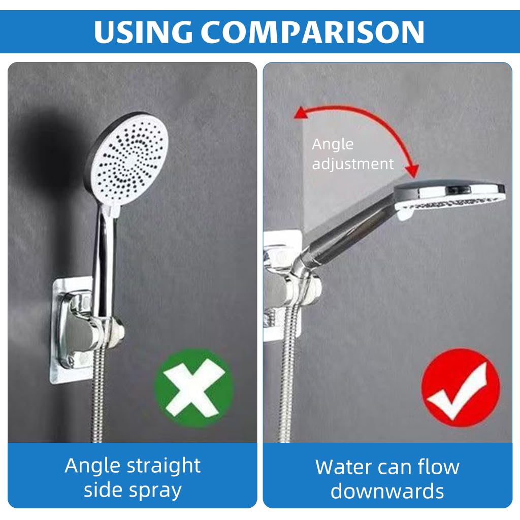 HASTHIP Shower Head Pipe Adapter for Adjustable 135° Spray Direction with Corrosion‑Resistant Build | Universal Fit for Fixed and Handheld Showers