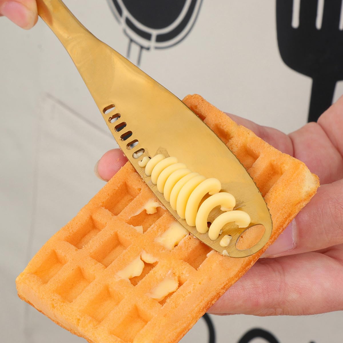 HASTHIP Butter Spreaders Set of 2 for Jam and Peanut Butter featuring Serrated Edge Blades and Ergonomic Handles | 304 Stainless Steel Kitchen Utensils