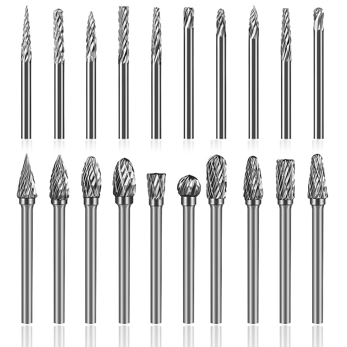 Serplex® 20Pcs Burr Bits 1/8