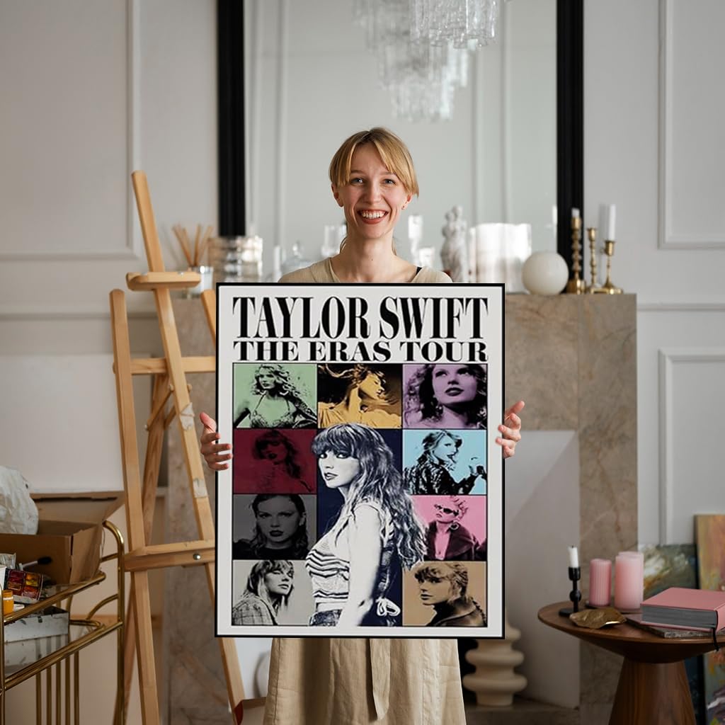 HASTHIP Taylor Swift Paint by Numbers Kit for Adults with Acrylic Paints 16x24 inch | DIY Wall Art Gift