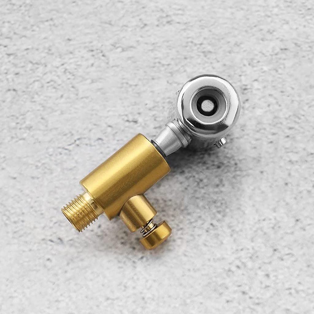 ZIBUYU Universal Air Pump Nozzle for Car Tire Inflation with Lock On Chuck and Brass Valve | 3 pcs Replacement Set