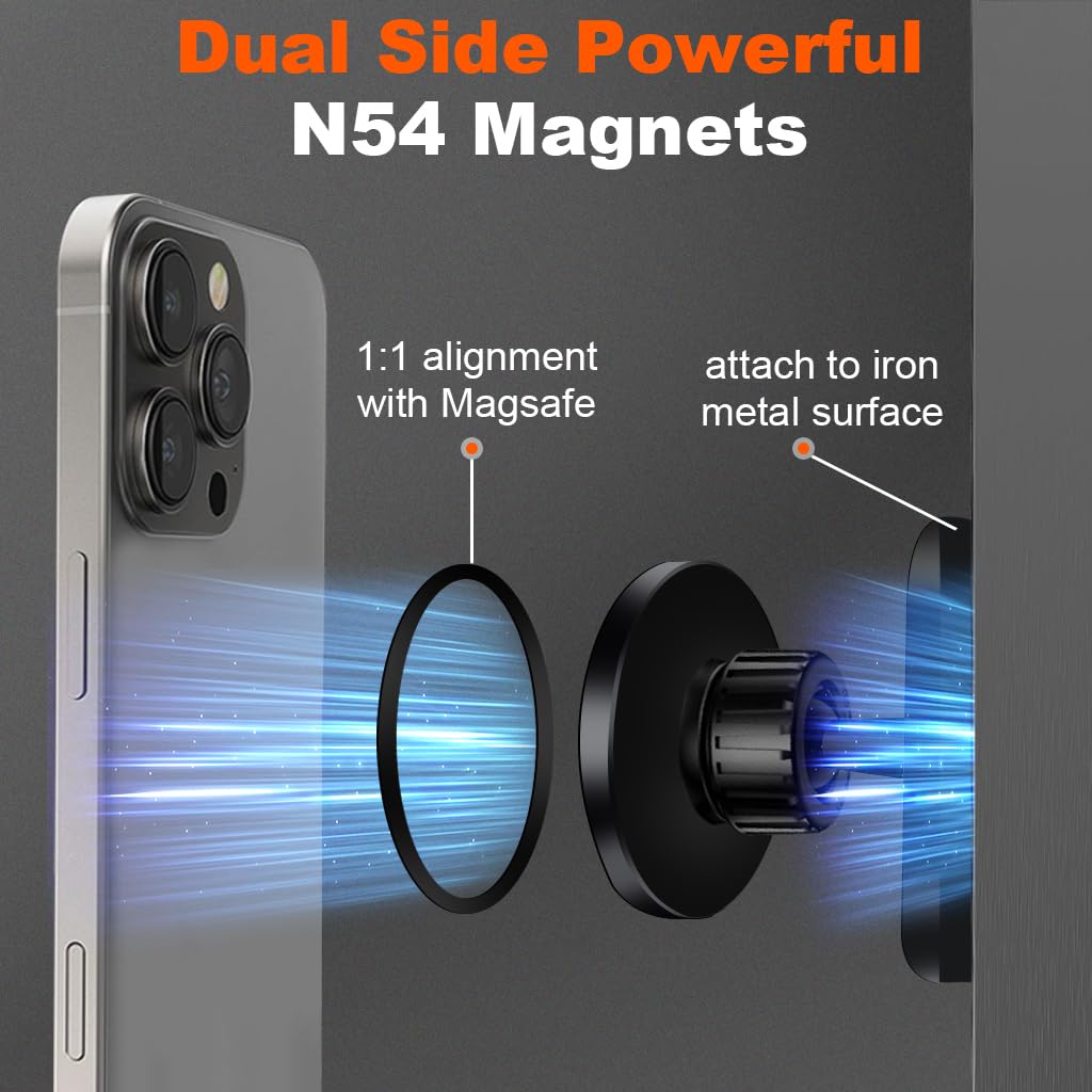 ZORBES Magnetic Phone Holder for Car and Desk featuring 360° Rotation and Aluminum Alloy Build