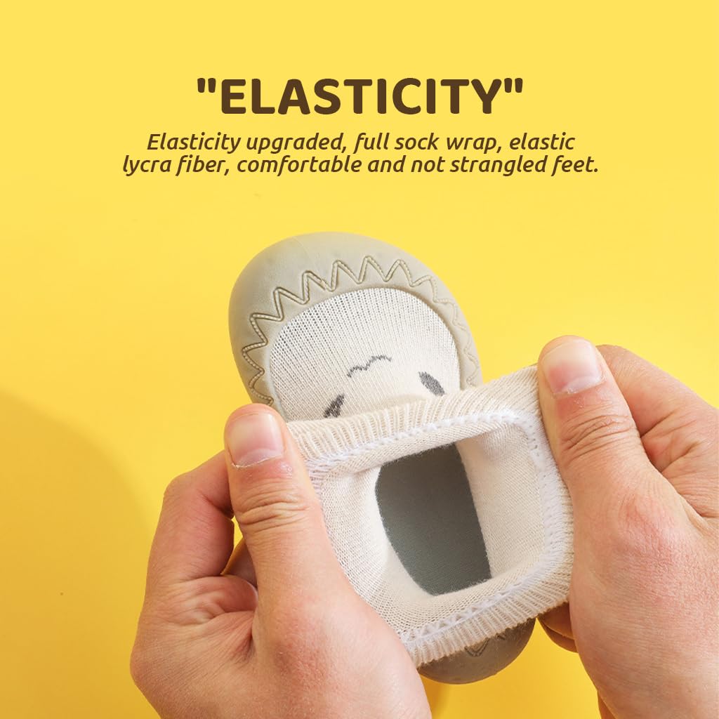 SNOWIE SOFT Winter Baby Shoes for 6–12 Months with Anti Skid Rubber Sole and Plush Liner