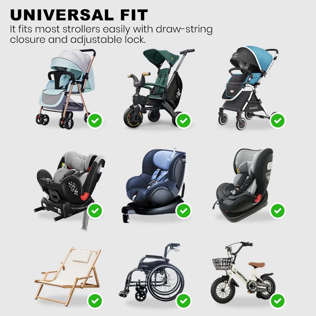 SNOWIE SOFT Travel Bag for Baby Stroller featuring Waterproof 600D Oxford Fabric | Dust-Proof Organizer