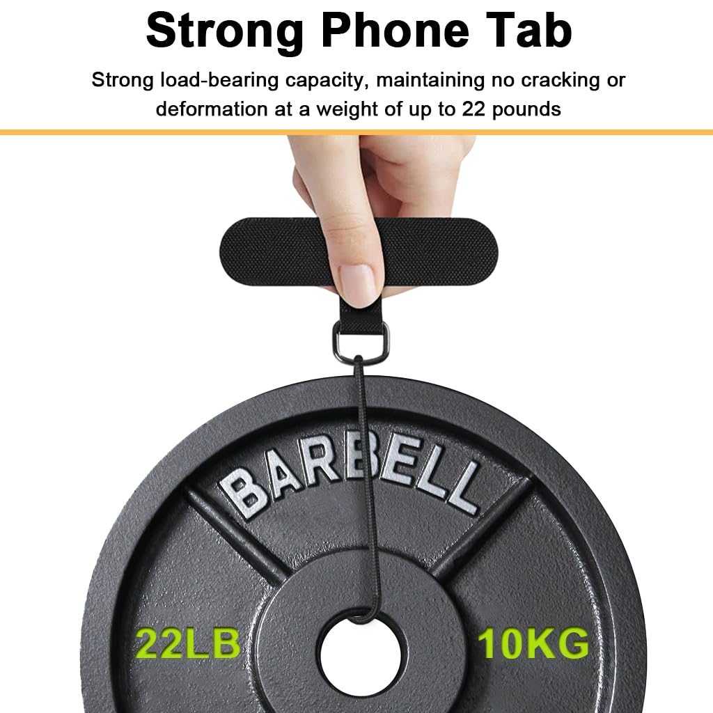 ZORBES Phone Tether Tab 4 Pack with Metal Buckle for Secure Use featuring 2.36 in Oxford Cloth | Ultra Thin and Wireless Charging Compatible Design