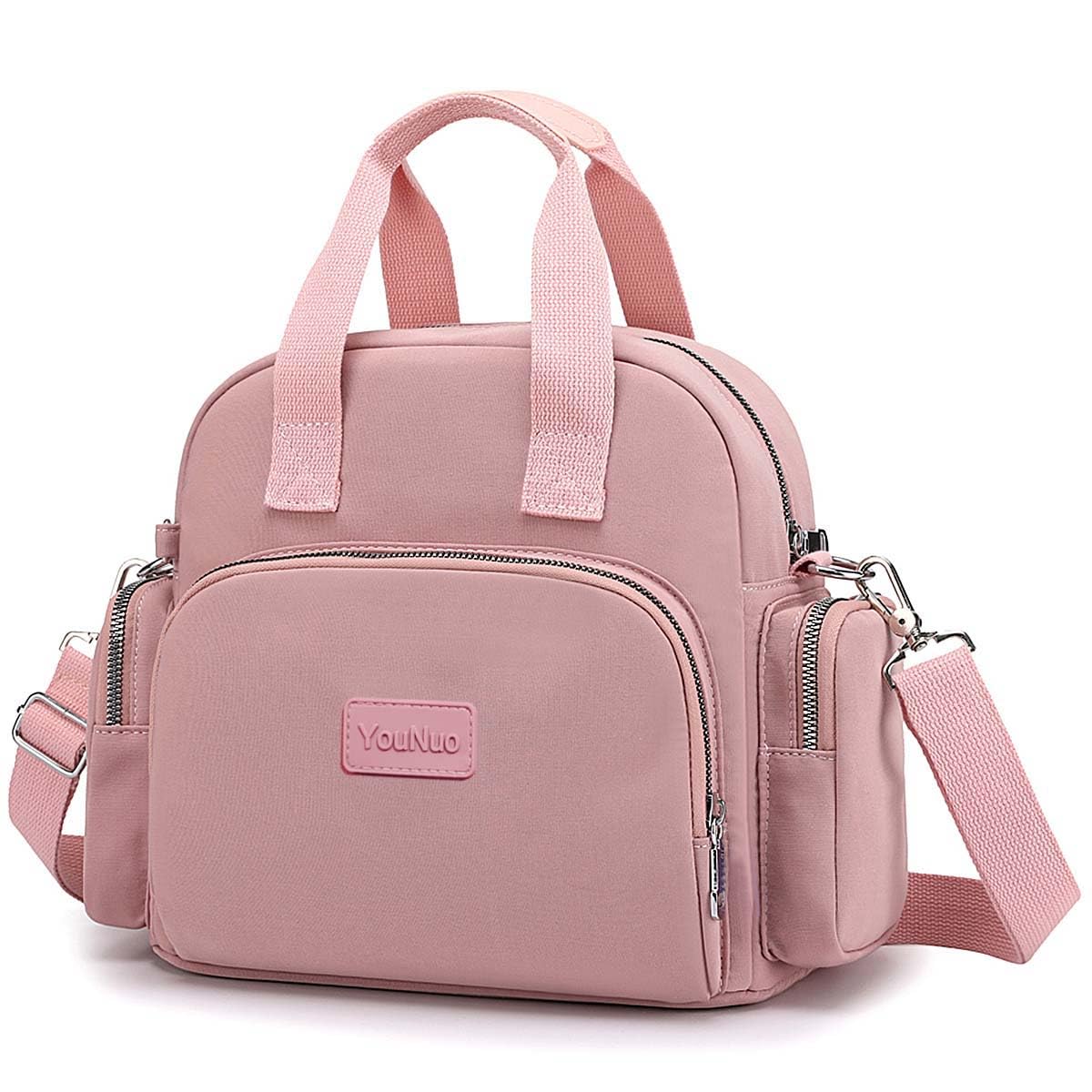 PALAY® Women Shoulder Handbag Convertible Backpack Purse Multipurpose Nylon Crossbody Purse Ladies Multi Pocket Tote