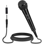 ZORBES® Handheld Wired Microphone with11ft Cable Cardioid Dynamic Microphones Mic with 6.35mm Jack to 3.5mm Jack Adapter, ON/Off Switch, Suited for Public Speaking, Presentation, Meeting, Home Karaoke