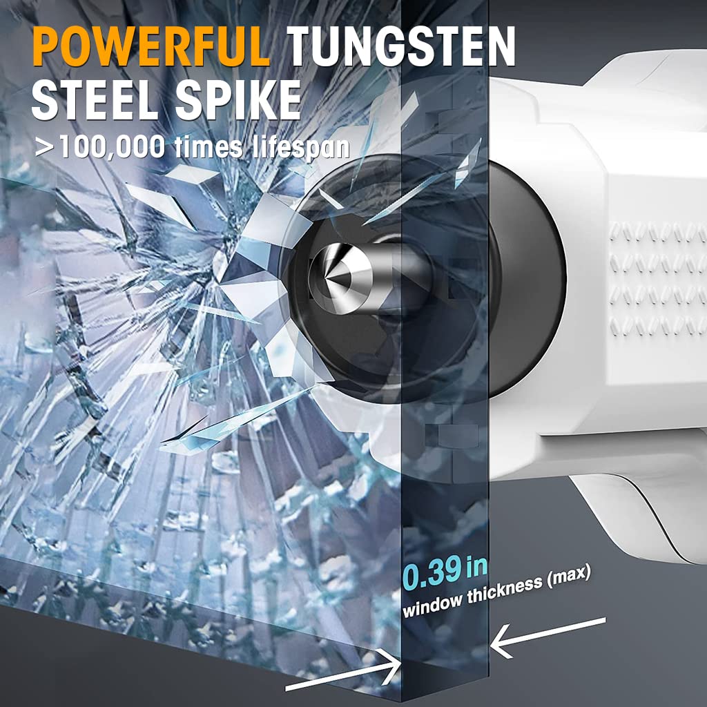 STHIRA Car Emergency Window Breaker for Quick Escape with Tungsten Steel Bit and Seat Belt Cutter