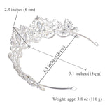 PALAY® Women's Tiara Crowns Crystal Rhinestone Tiara Crown Head Hair Accessories, Suitable for Brides, Queens, Princesses and Girls to Participate in Birthday Parties