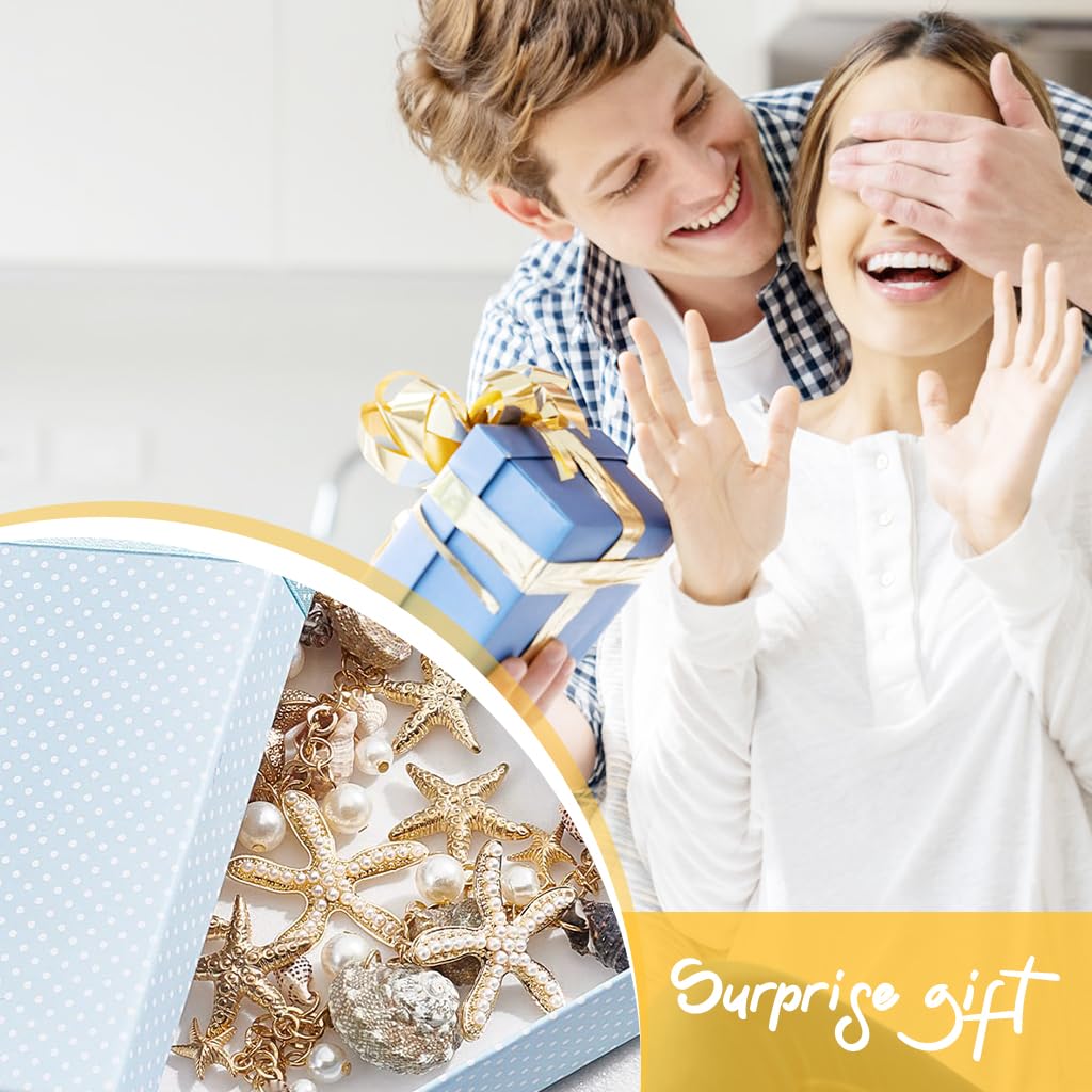 SANNIDHI Necklace for Women featuring Seashell Starfish and Pearl Layers | Adjustable Beach Jewelry