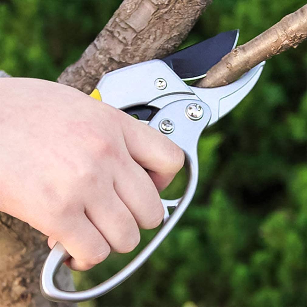 Supvox Gardening Scissor for Precise Pruning with SK-5 Stainless Steel Blade and Ergonomic Handle