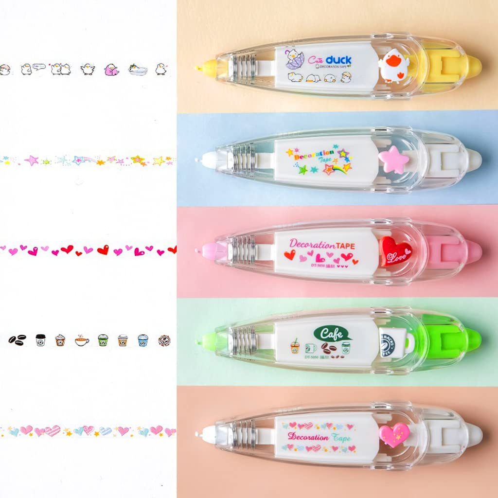 HASTHIP Correction Tape for Scrapbooking and Journal Supplies featuring Smooth Roller | 0.6cm × 4m Decorative Edging for DIY Crafts