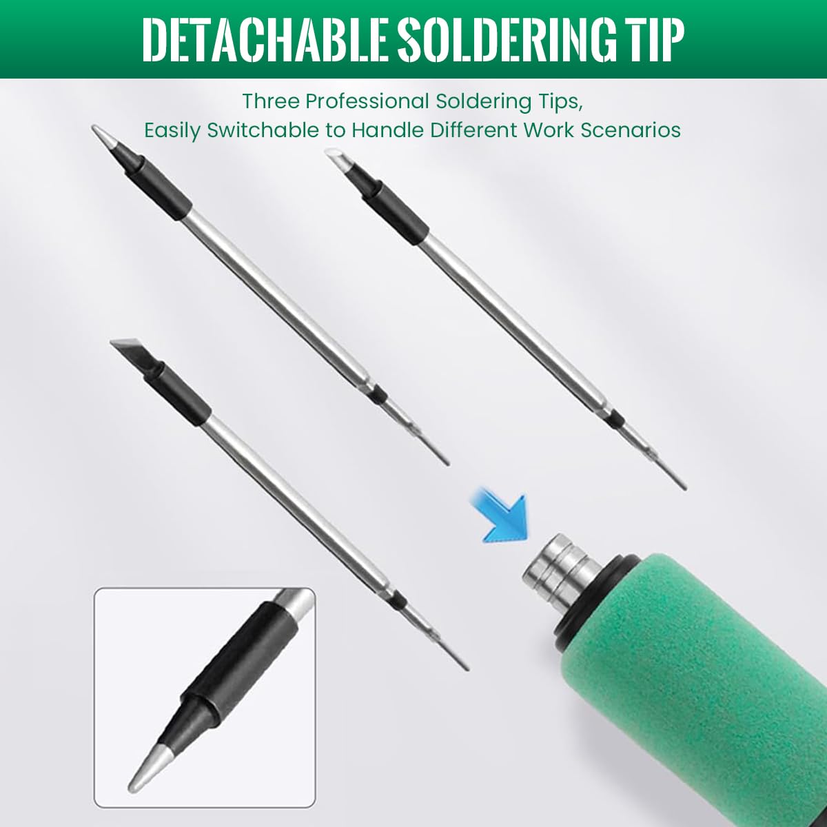 Serplex Cordless Soldering Iron Kit for DIY Repair with 10Pc Tips Set & Toolbox | USB Rechargeable