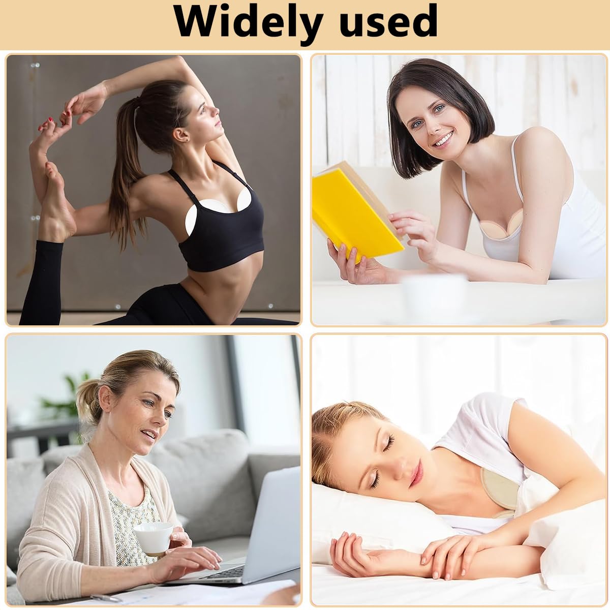 HANNEA Castor Oil Pack for Breast 4Pcs Reusable Soft Flannel Pads for Comfort | Nursing Use