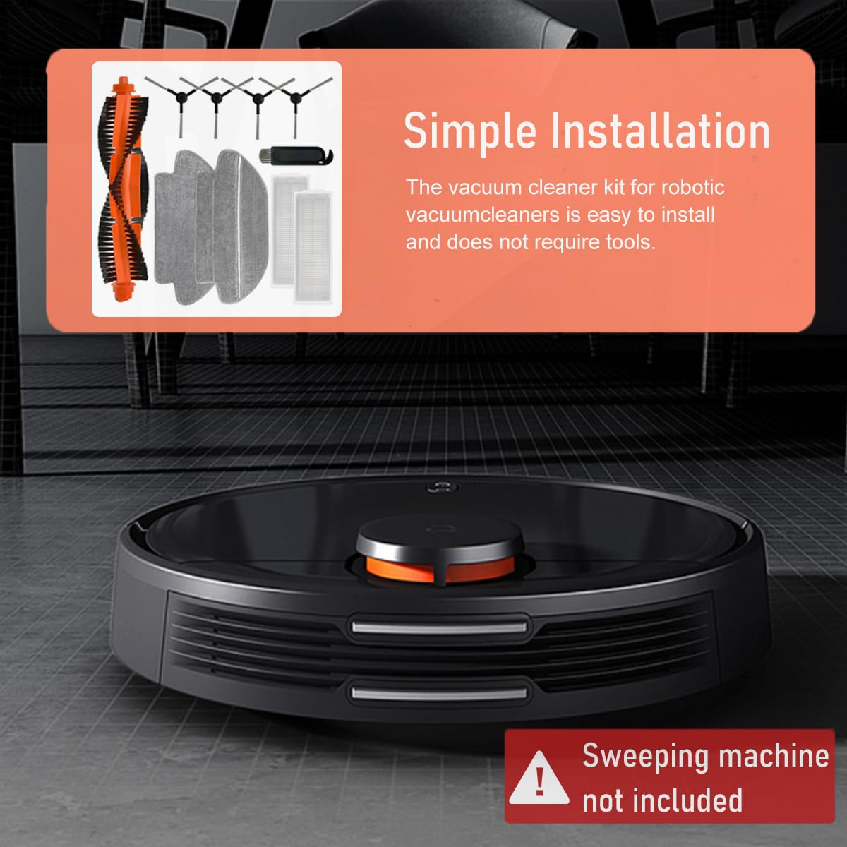 Verilux Sweeping Robot Accessories Set for Mi Vacuum Cleaner 10S | 2PCS Replacement Parts