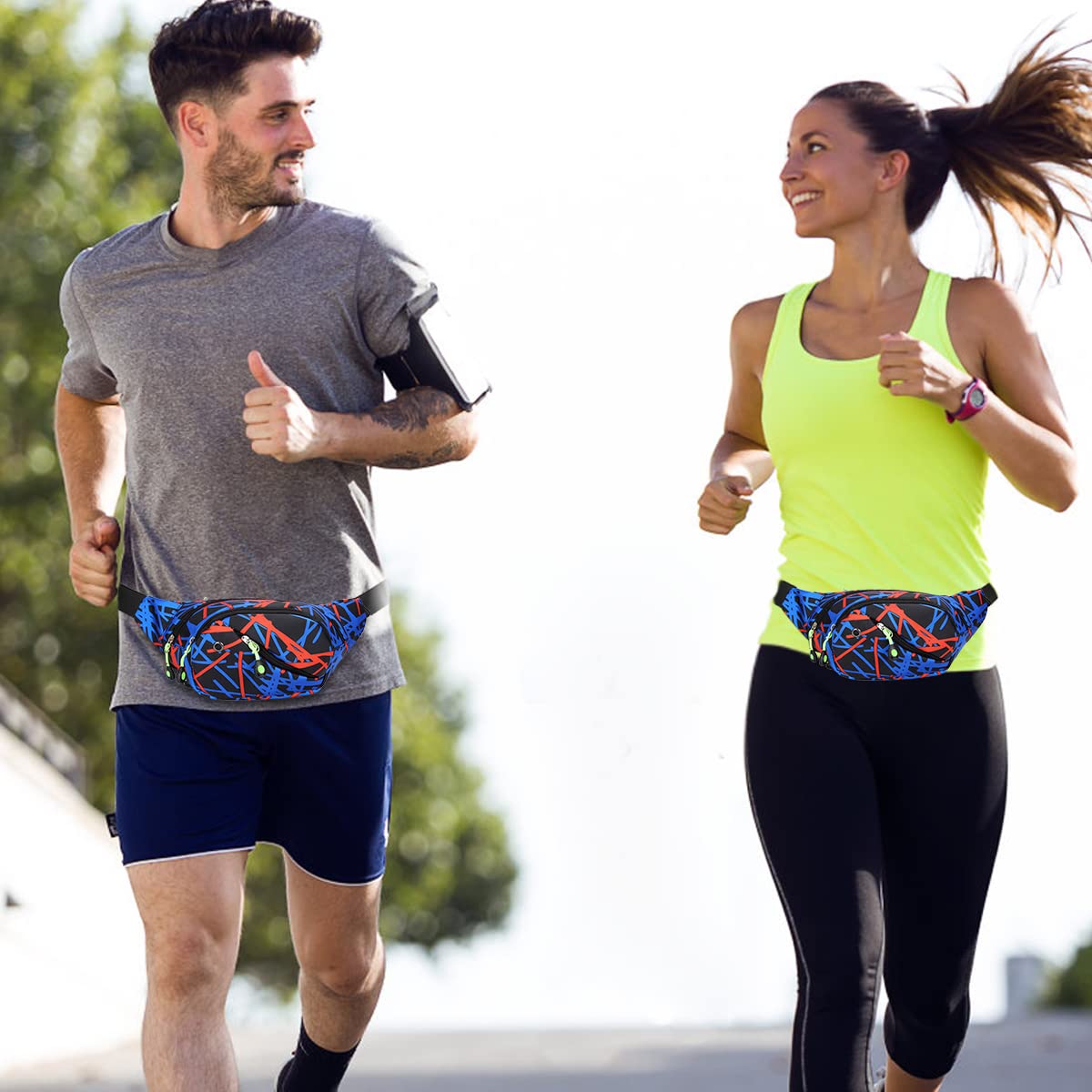 GUSTAVE Waist Bag for Hiking Travel and Running with 34×12.7 cm Capacity | Waterproof Oxford Chest Pack