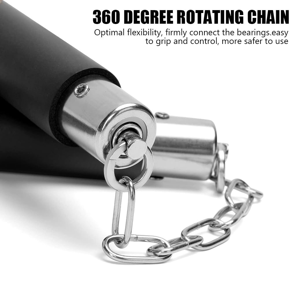 Optifit Nunchucks for Karate Training with 11 inch Foam Padding and Stainless Steel Core | Safe for Kids and Adults