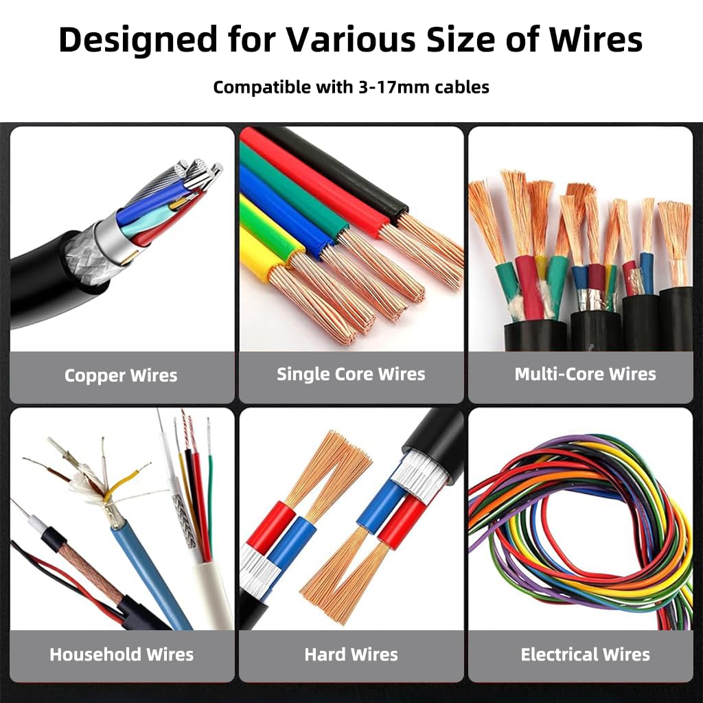 Serplex Replacement Ring Blades for Cable Stripping Tool featuring Precise Fit and 9PCS Set