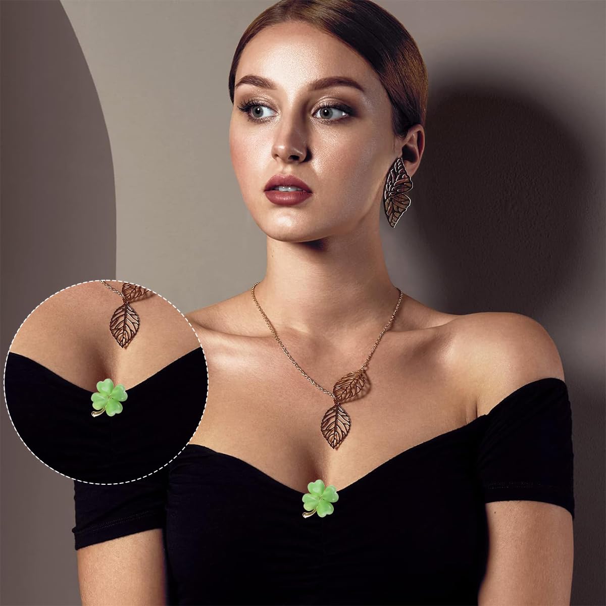 SANNIDHI Shirt Brooch Set for Women featuring 7pcs Crystal Opal Pins with Alloy Design | Elegant Accessory for Dress and Bag Decor