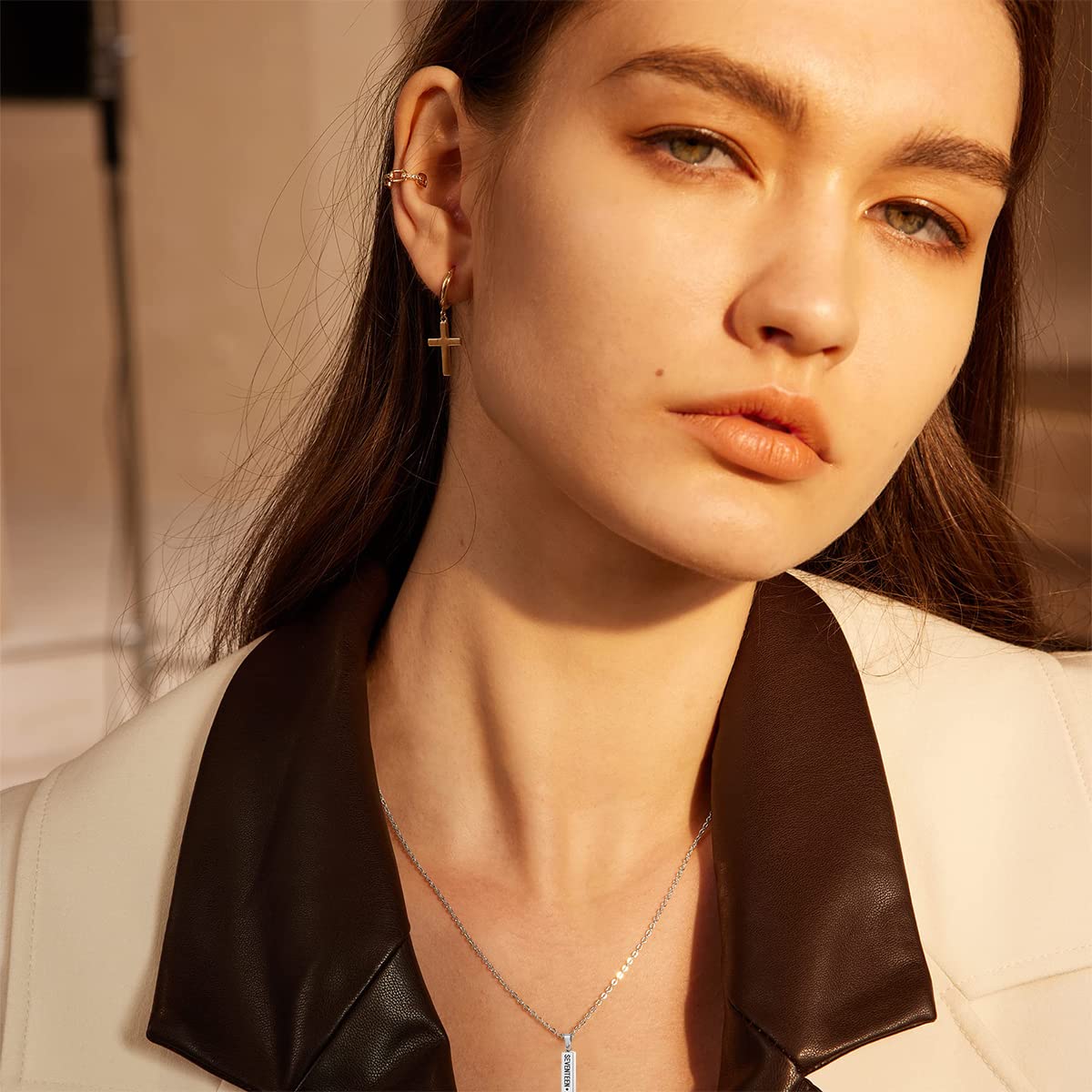 SANNIDHI Kpop Seventeen Group Necklace with Rhinestone Logo Pendant for Fans | Unisex Jewelry