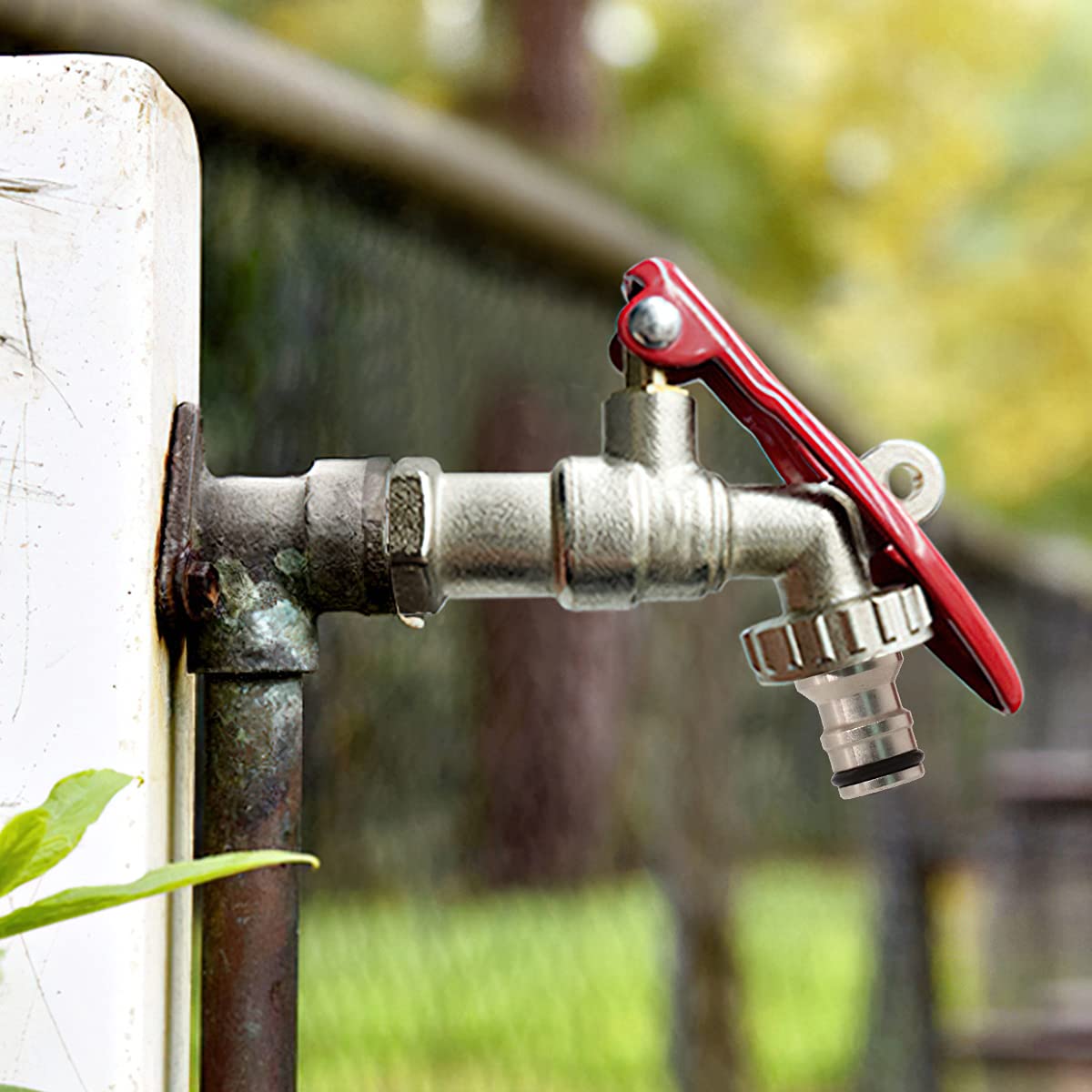 Optifit Tap Lock for Outdoor Garden Use featuring 1/2 inch Thread Brass Design | Anti Theft Faucet