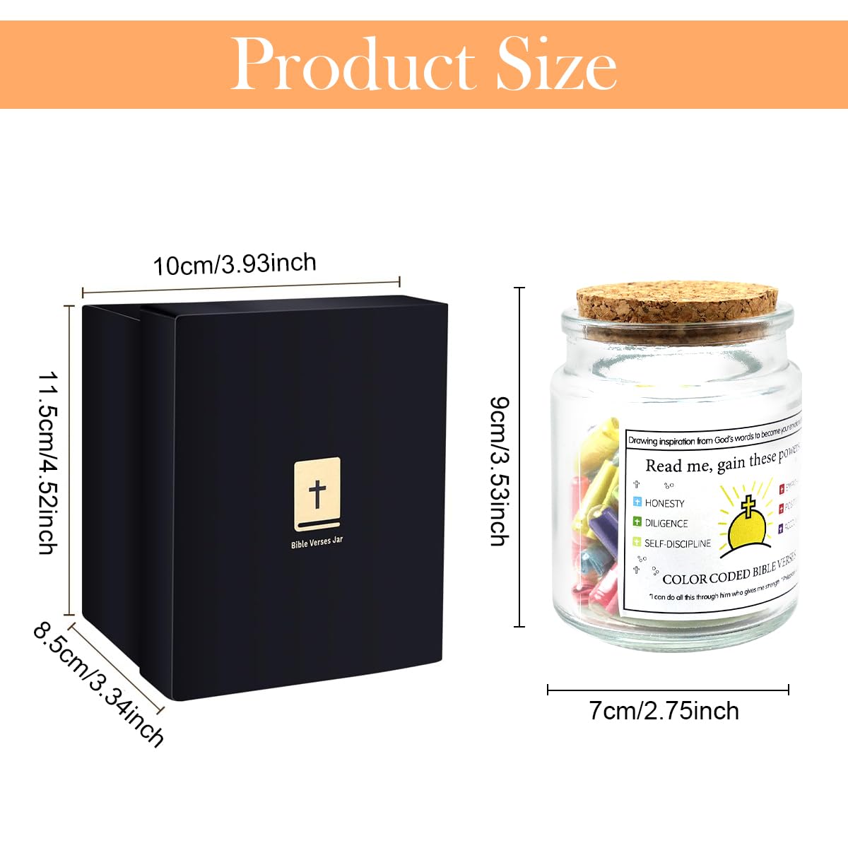 HASTHIP Motivational Messages Jar with 50+ Colorful Notes for Daily Inspiration and Gifting