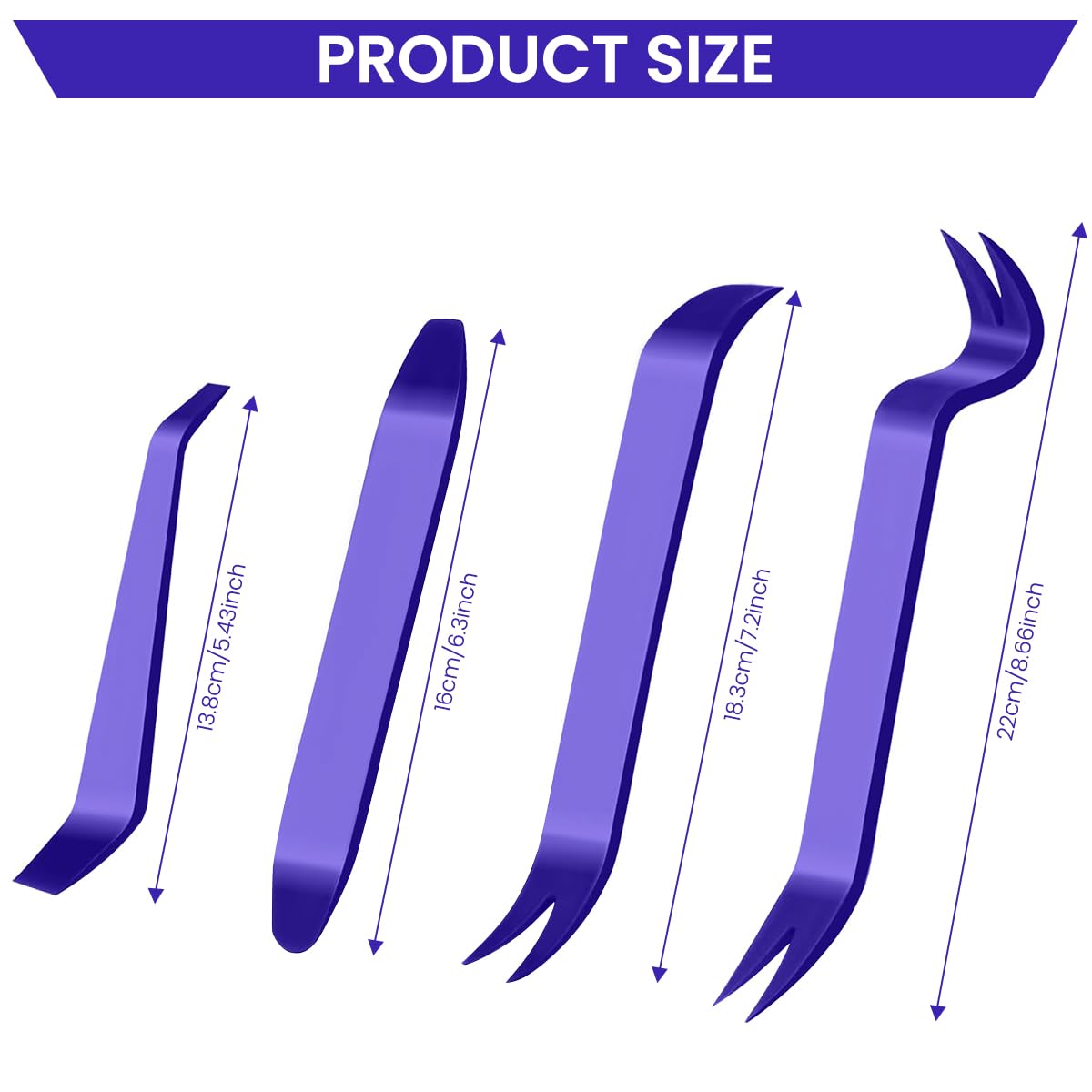 STHIRA Vehicle Pry Tools Set for Car Panel Removal featuring Dual Head and U Shaped Tools | 21PCS