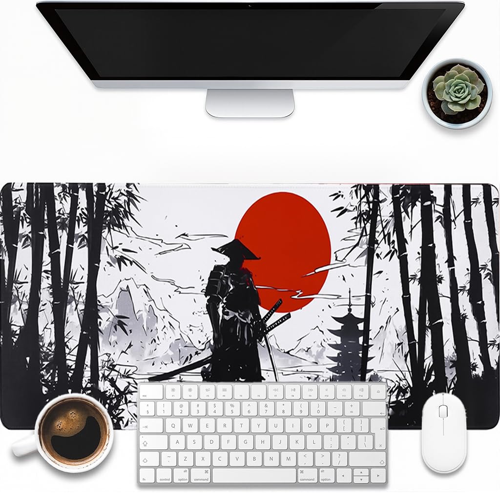 ZORBES Mouse Pad Keyboard Mat for Home and Office with 35.4x15.7 in Size | Non Slip Rubber Base and Smooth Surface