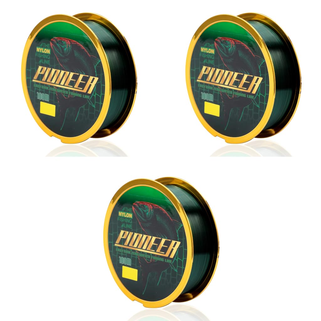 Proberos Fishing Line for Freshwater and Saltwater Use with 100m 0.52mm Nylon | 48.7LB Strength