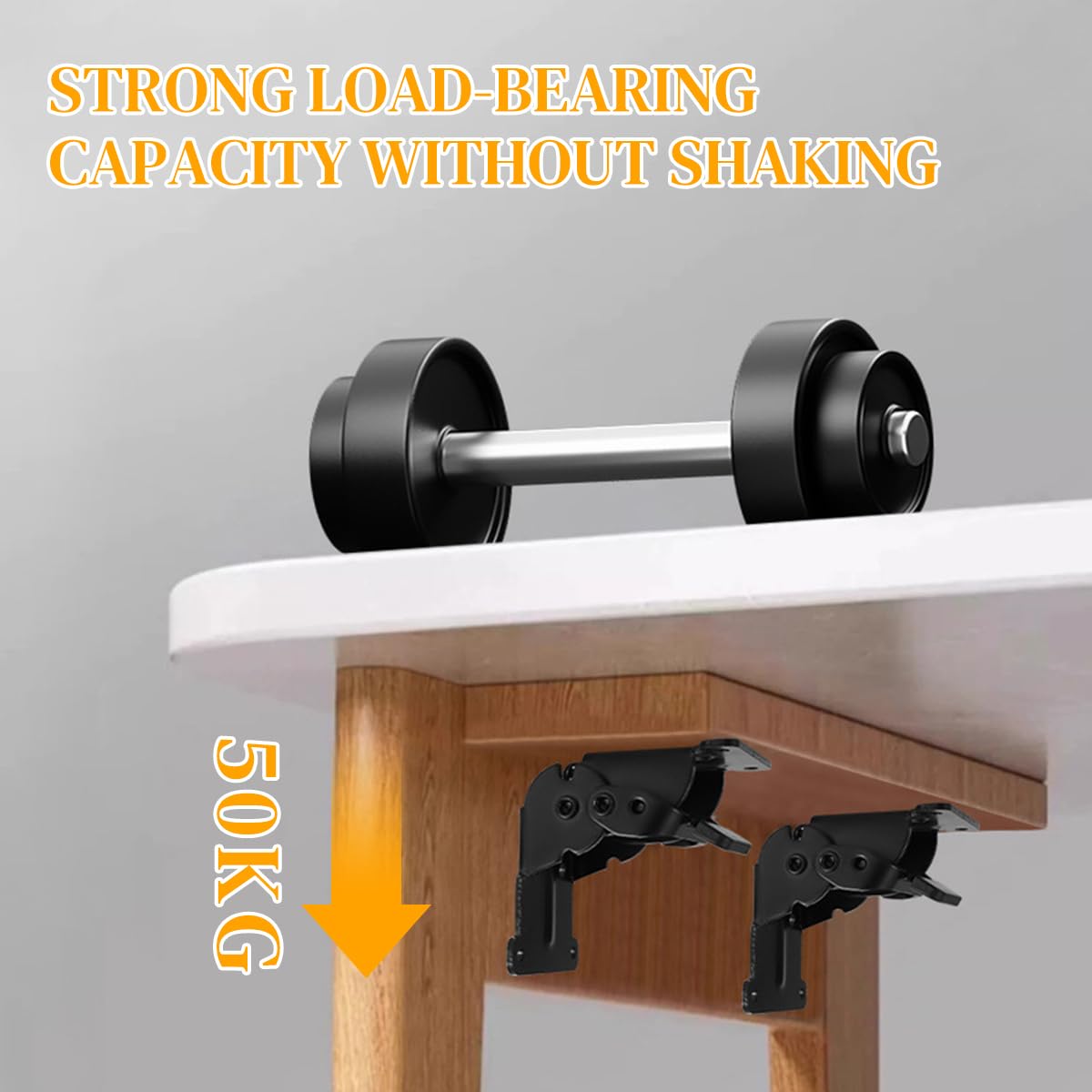 Serplex Folding Table Legs Bracket Set for Tables and Furniture with Self Lock Metal Hinges | 4pcs with Screws