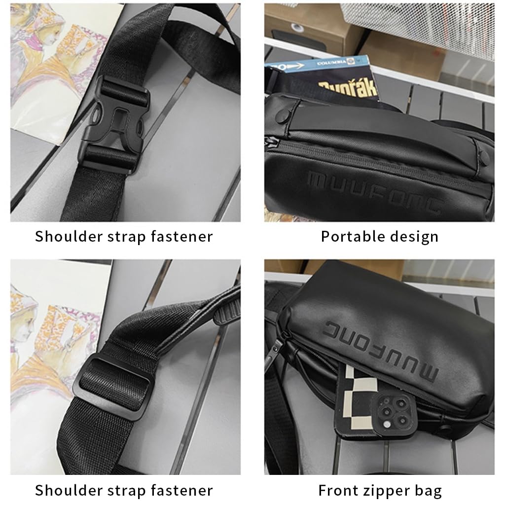 Venzina Waist Bag for Hiking Travel and Daily Use with Adjustable Strap | Waterproof Nylon Chest Pack