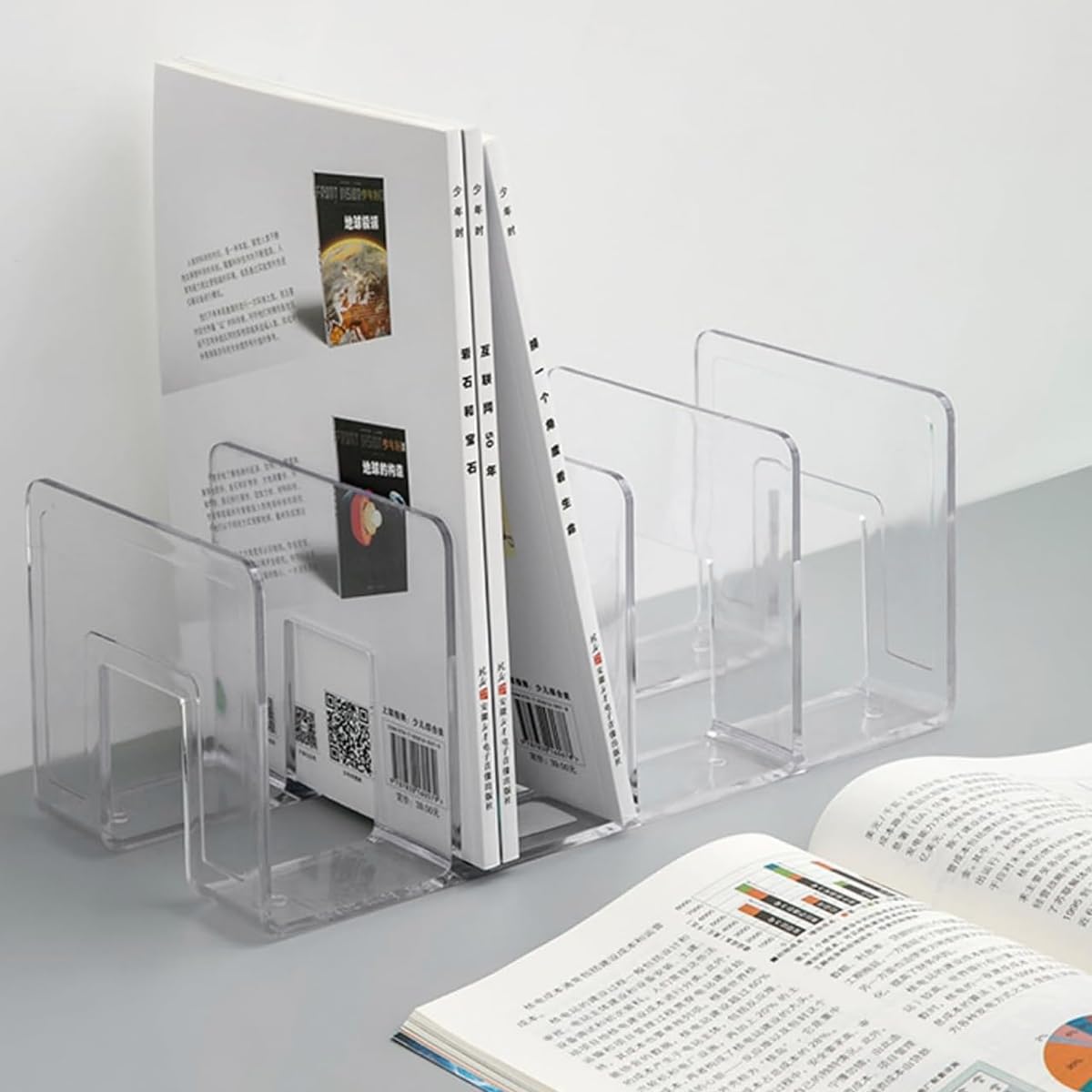 MAYCREATE Purse Handbag Organizer for Shelf Storage with 4 Clear Acrylic Compartments | Space Saving