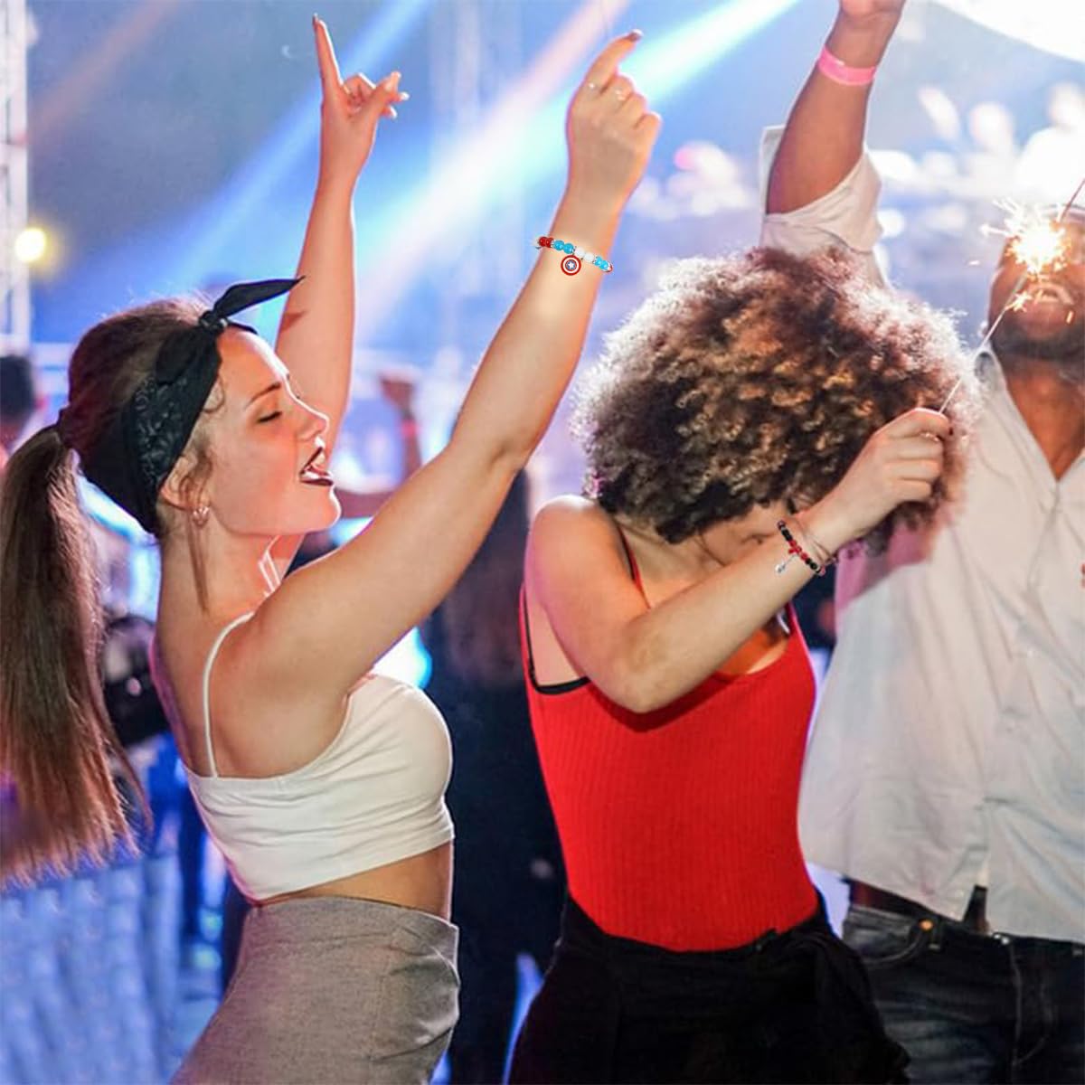 SANNIDHI Friendship Bracelet for Girls featuring Magnetic Heart Charm with 8mm Opal Beads | Kawaii Hello Kitty Gift for Friends