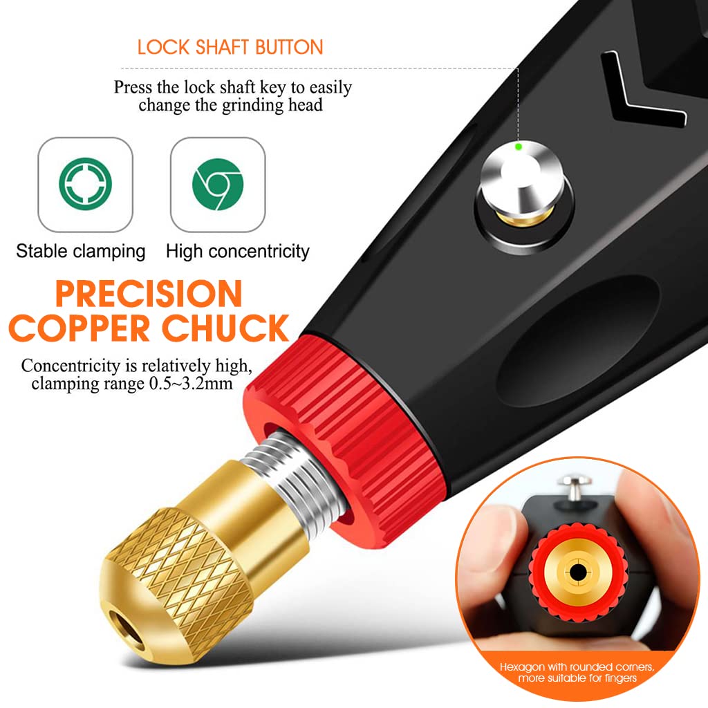 HASTHIP Cordless Drill Machine Kit for DIY Craft and Woodwork with 6 Speed 120pcs Accessories | USB Rechargeable Electric Drill