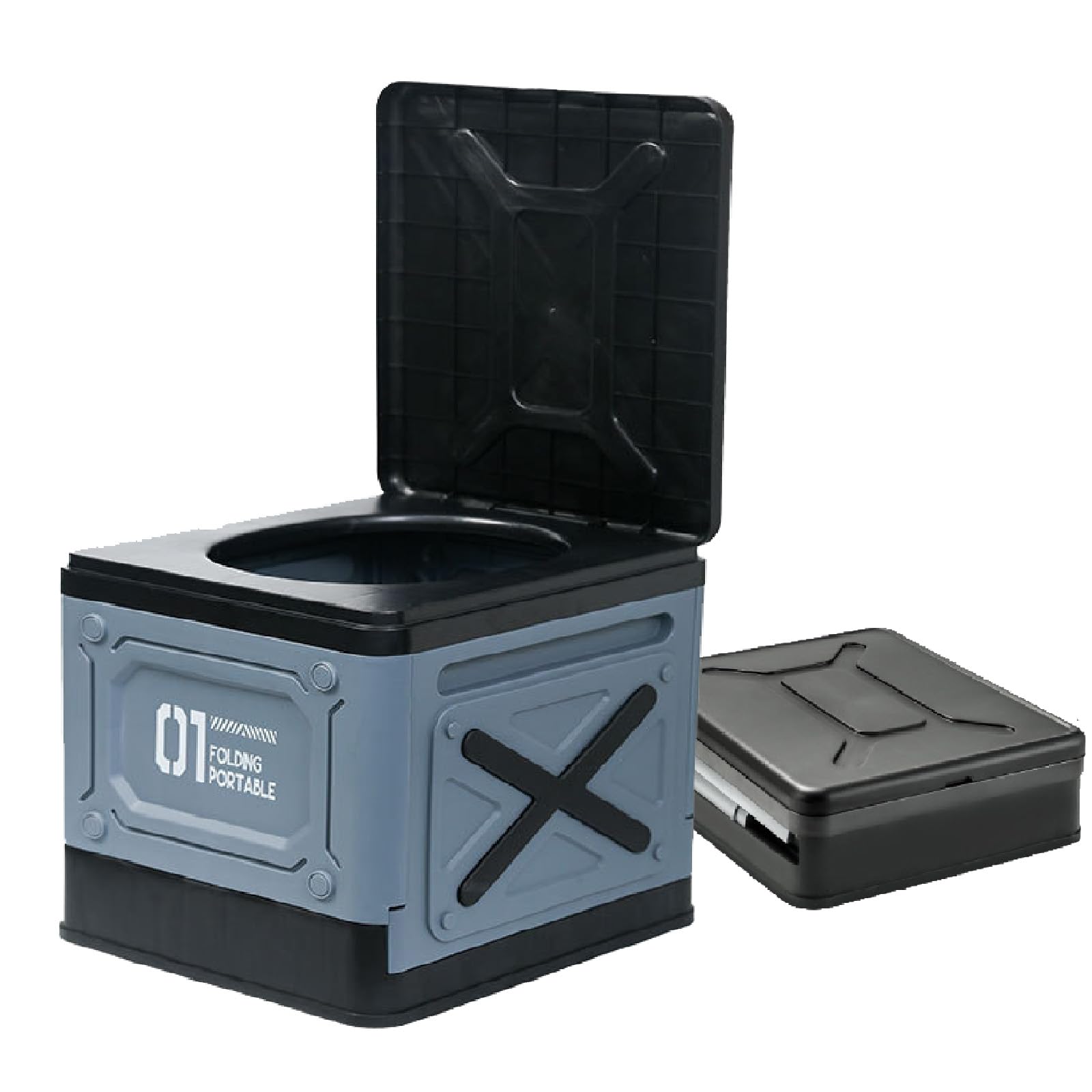 STHIRA® Portable Toilet | Foldable, Easy to Carry Commode For Traveling & Indoor | Stool Chair for Kids, Elders & Adults