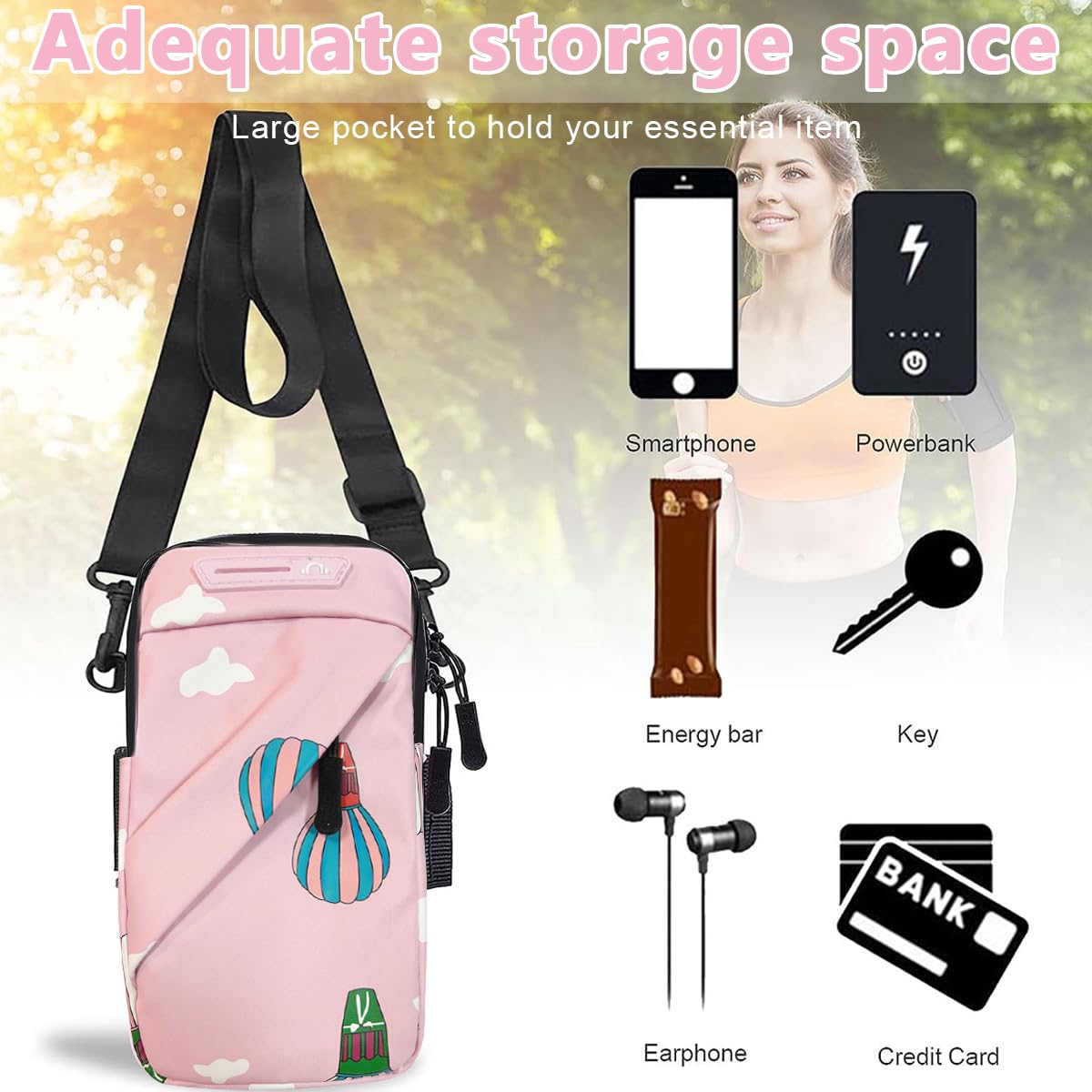 PALAY Sling Bag for Women for Running with 7.2 in Phone Holder and Detachable Strap | Waterproof Nylon Crossbody Pouch