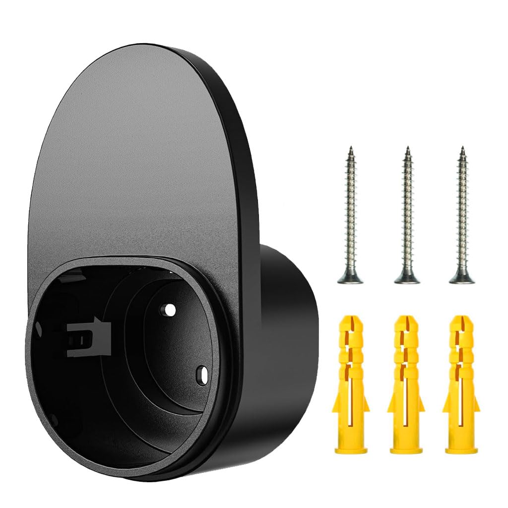 STHIRA Charging Plug Wall Holder for EV Use with Screwfix Mount and PC Bracket | Cable Organizer