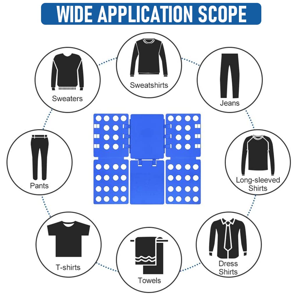Zibuyu Clothes Folding Board for Wardrobe Organization with Adjustable Panels | ABS Material