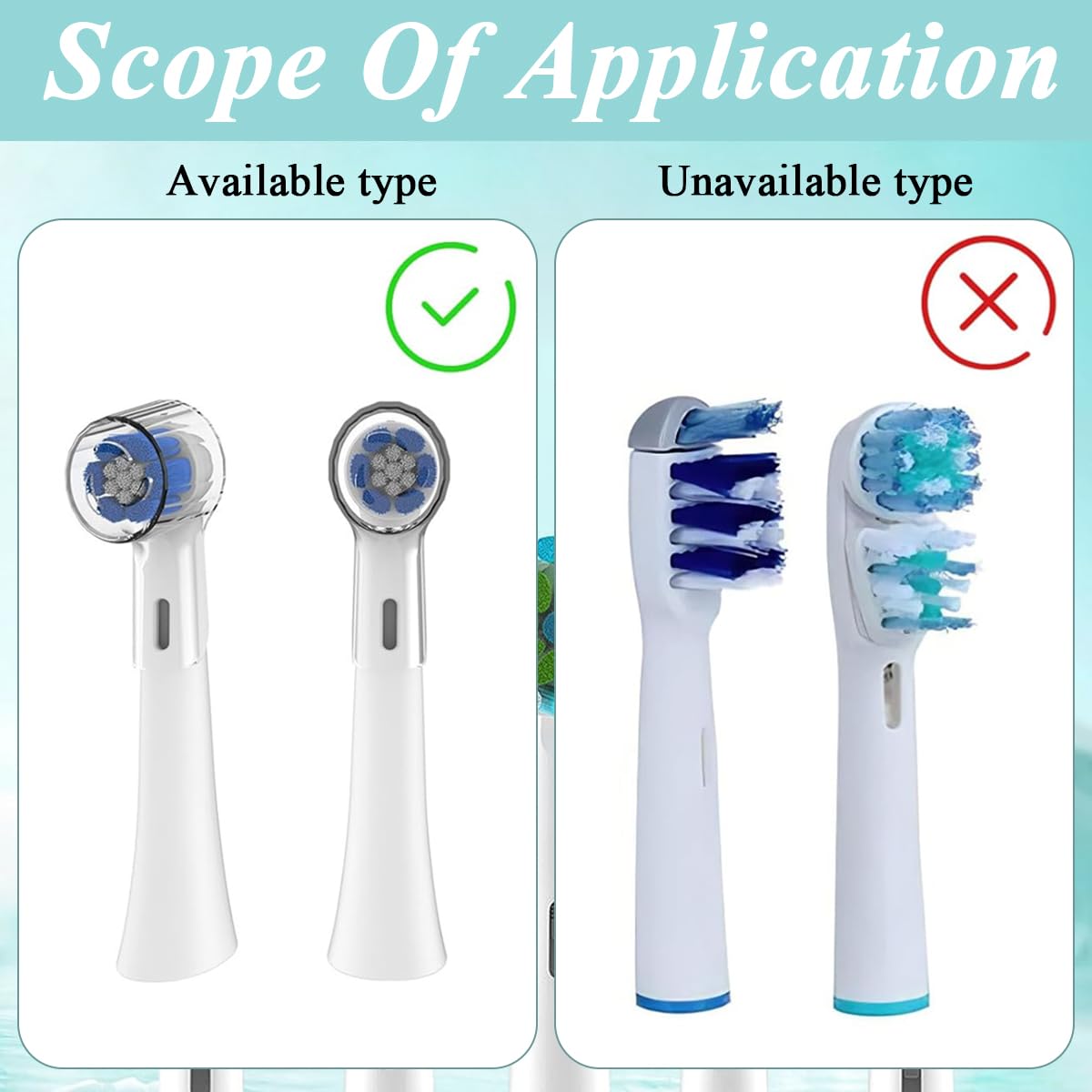 HANNEA Toothbrush Head Covers for Oral B iO Series featuring Full Dustproof Coverage | 4 Pcs Transparent Plastic Travel Protection