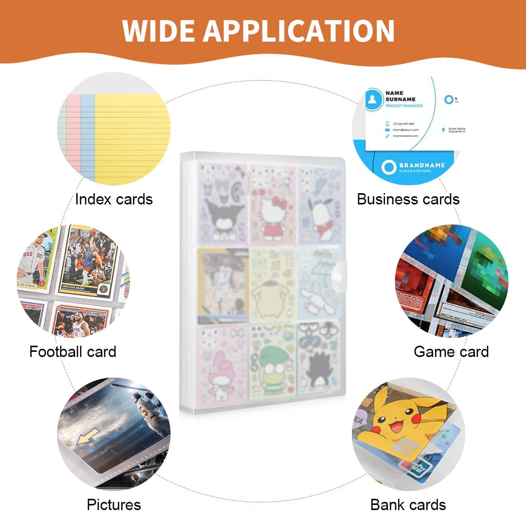 PATPAT Trading Card Holder with 540 Pockets and Snap Button Closure | Double Sided PP Organizer