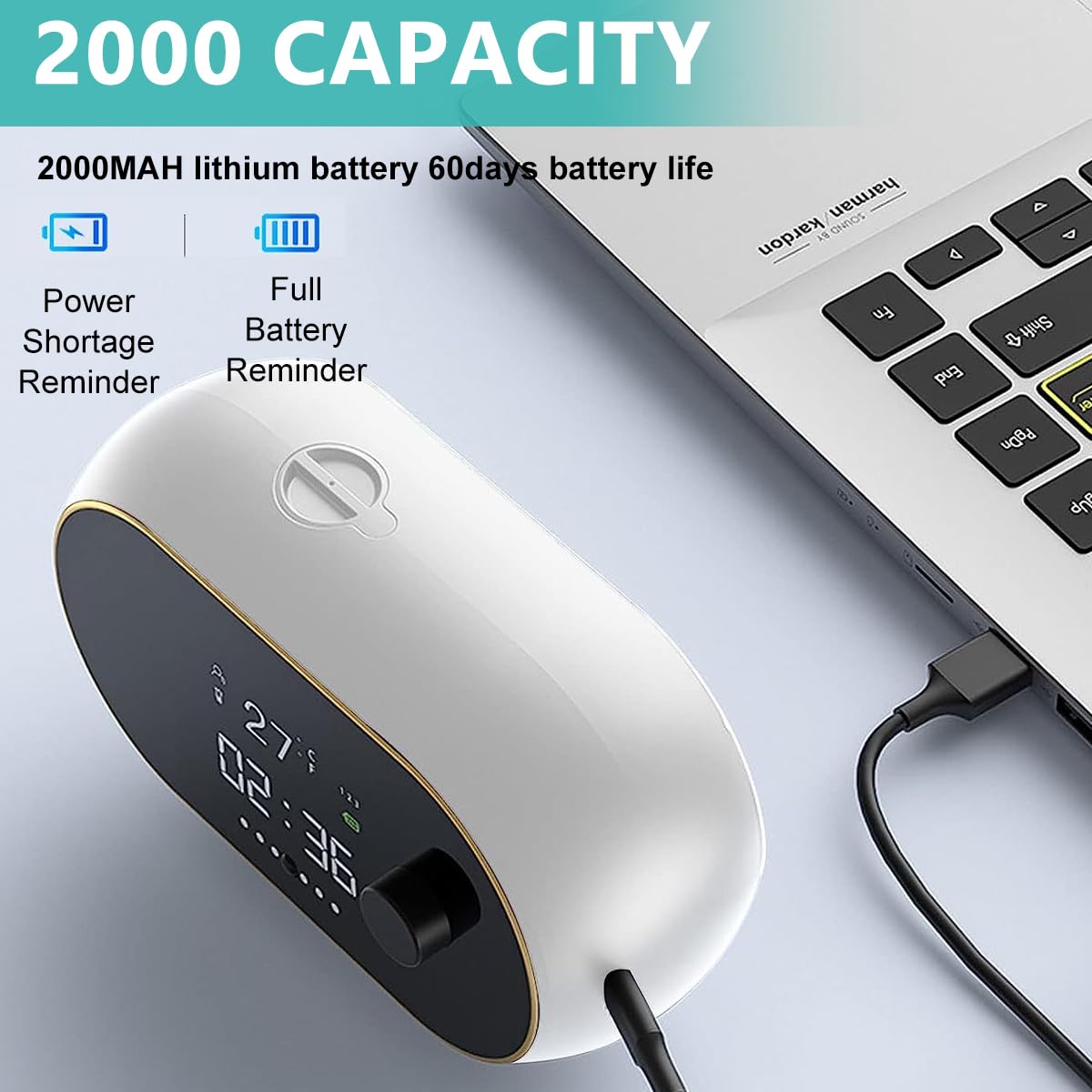 HANNEA Automatic Soap Dispenser for Bathroom with 500ml Capacity and Infrared Sensor | IPX5 Waterproof Touchless Hand Wash System