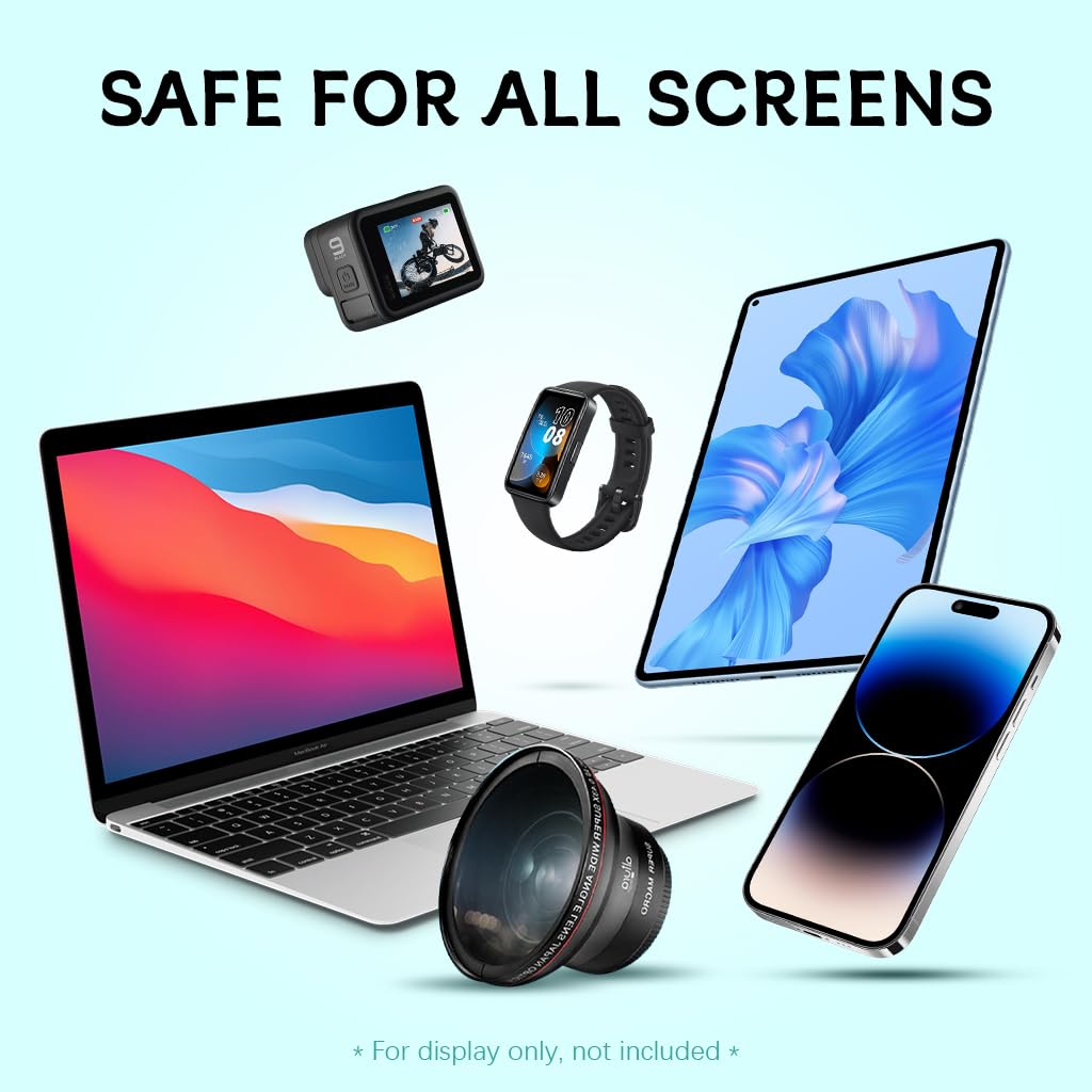 Verilux Microfiber Cleaning Cloths 12PCS 5.9 x 7 in for Glasses and Screens | Machine Washable