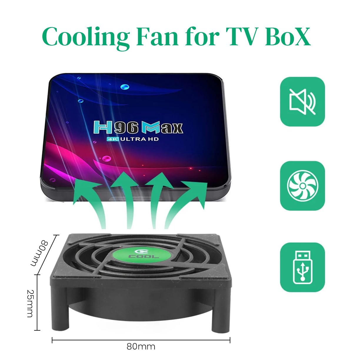 ZORBES® Mini USB Radiator Cooling Fan for Android