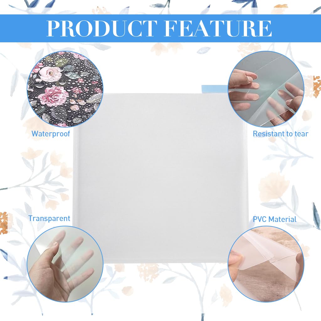 HASTHIP File Holder Organizer for 12 Inch Paper with 40 Index Stickers | Transparent Plastic Bags