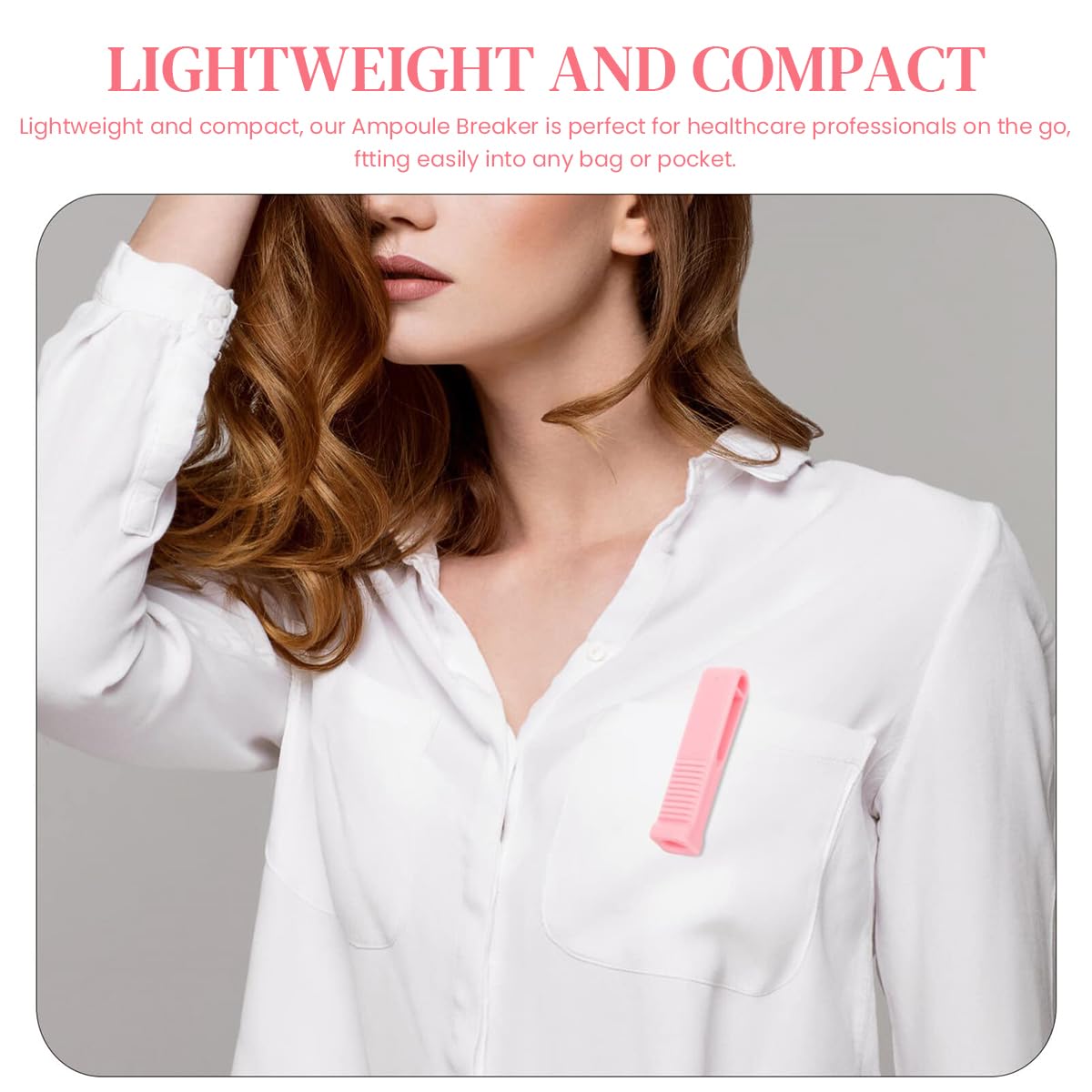 HASTHIP Ampule Cutter 6Pcs for Hospitals and Clinics with 6 Sharp Grinding Wheels | Pocket Clip Design for Doctors and Nurses