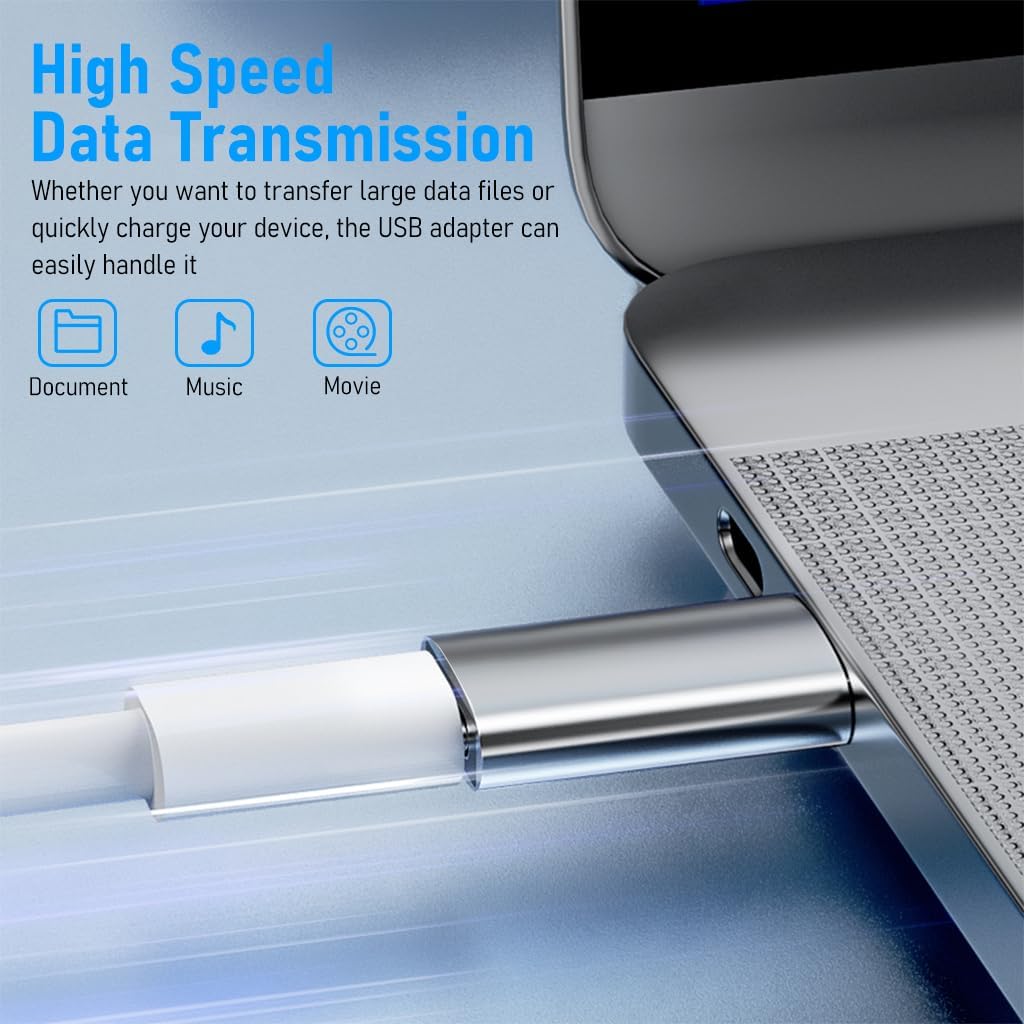 Zeitel Multi OTG Adapter for iPhone and Android with 30W Fast Charging | Aluminum Alloy Plug and Play Converter