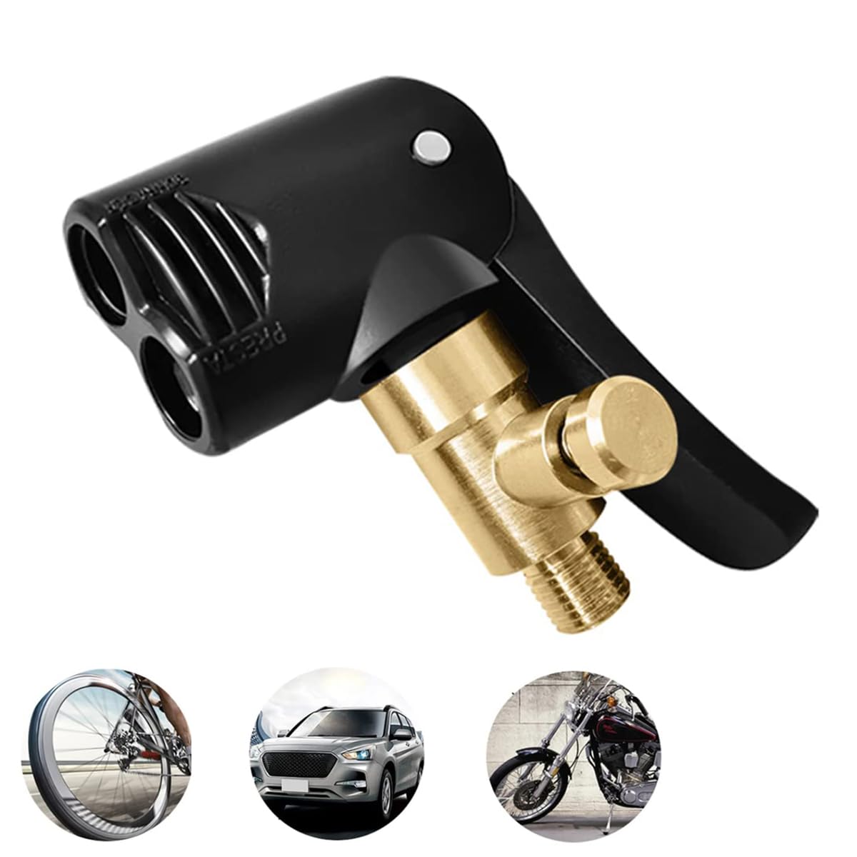 STHIRA Universal Valve Adapter for Schrader and Presta featuring Easy Deflation | Compact Converter for Car Bike and Motorcycle Tires