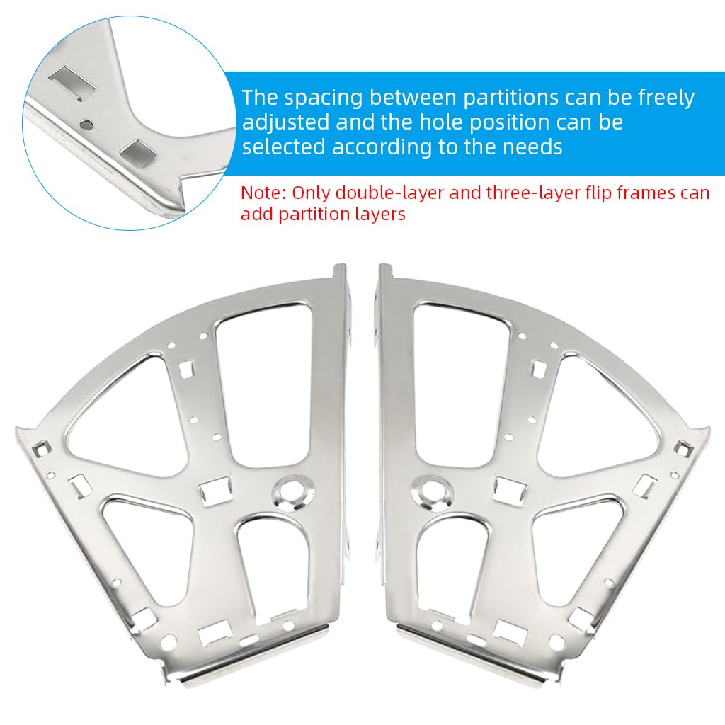 Serplex Cabinet Door Hinges for Flip Down or Tilting Cabinets with Screw Pack | 2Pcs Stainless Steel