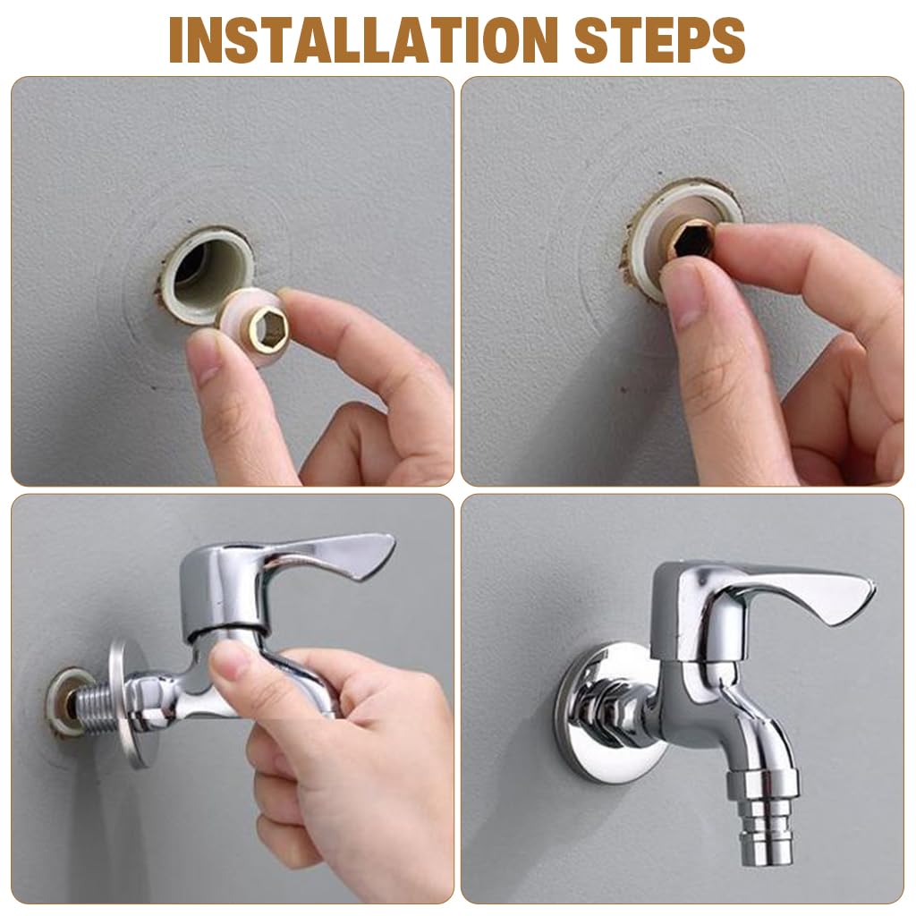 Serplex Ring Gaskets for Flush-Mounted Faucet with Copper Base and Rubber Seal | 3-Piece Set