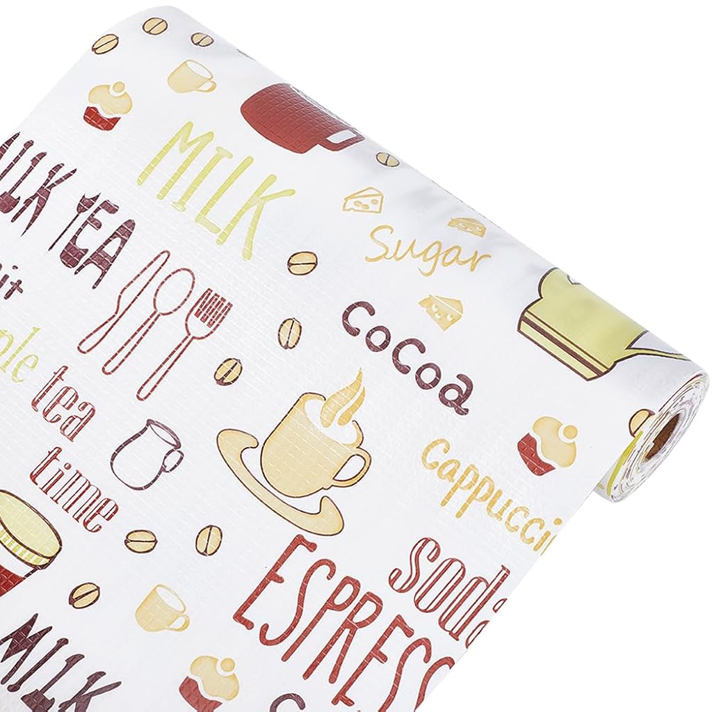 ZIBUYU® Plastic Drawer Liners Non-Adhesive Shelf Cabinet Mat Roll for Kitchen Closets Cupboards and Storage Surfaces, Easy to Cut and Washable Protective Liner